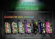 [3종 사은품] 햄머 3볼 레인보우 홀로그램 롤러백 볼링가방